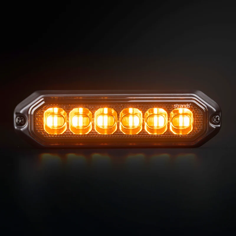 Strands Dark Knight Duo Strobe Warning Light / Amber & White