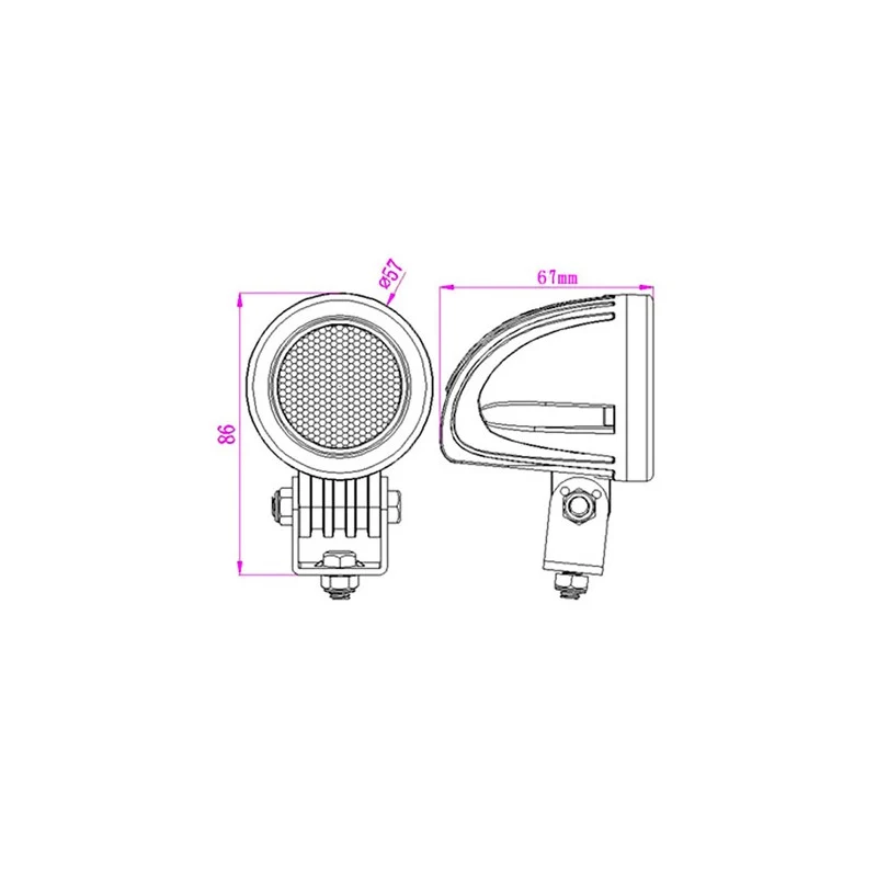 Small LED Work Light with Flood Beam