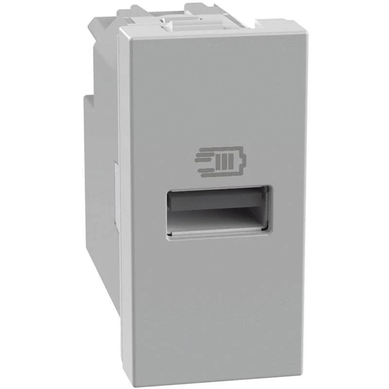 Presa usb bticino MatixGo grigio singola tipo a 15w - JG4191A