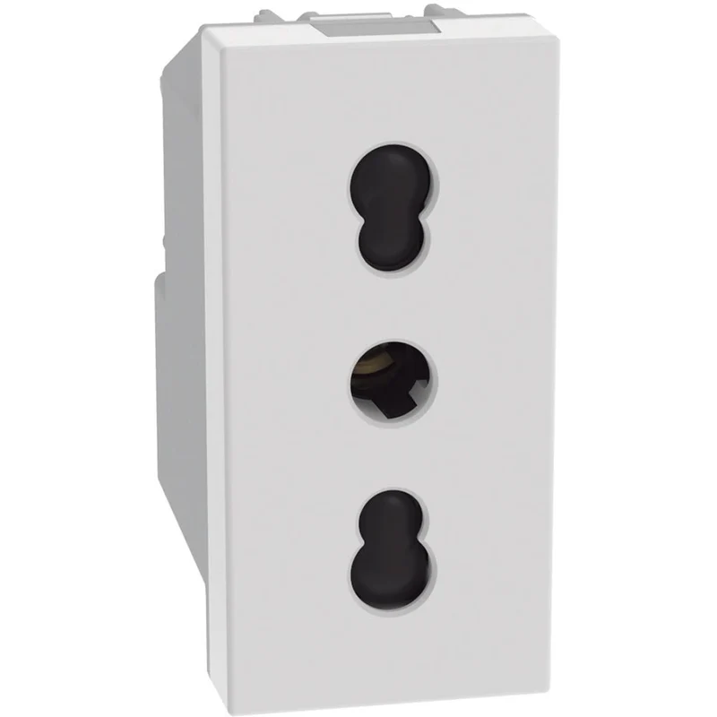 Presa bipasso bticino MatixGo bianco 2p+t 16a JW4180