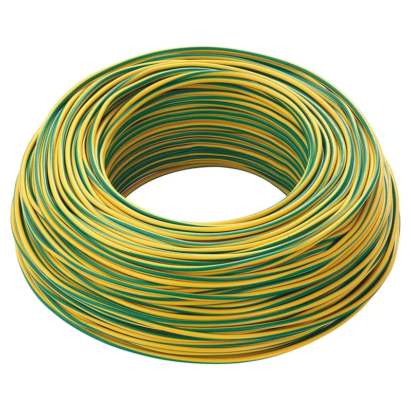 Cavo unipolare fs17 cpr 450/750 sezione 1x1,5 mmq colore giallo / verde - Matassa da 100 metri
