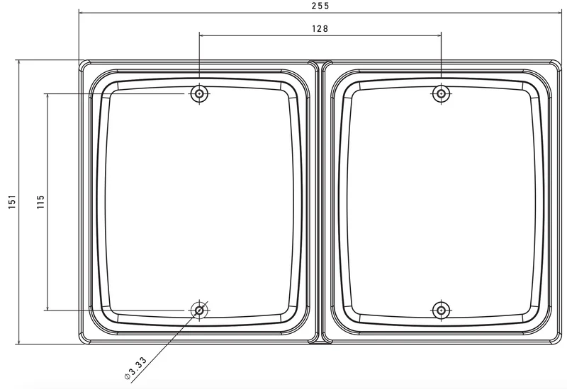 Fristom FT-323 & 324 Block Lamp Mounting Frames