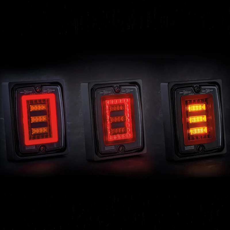 Faro Fristom FT-323 con stop, luce posteriore e indicatore di direzione