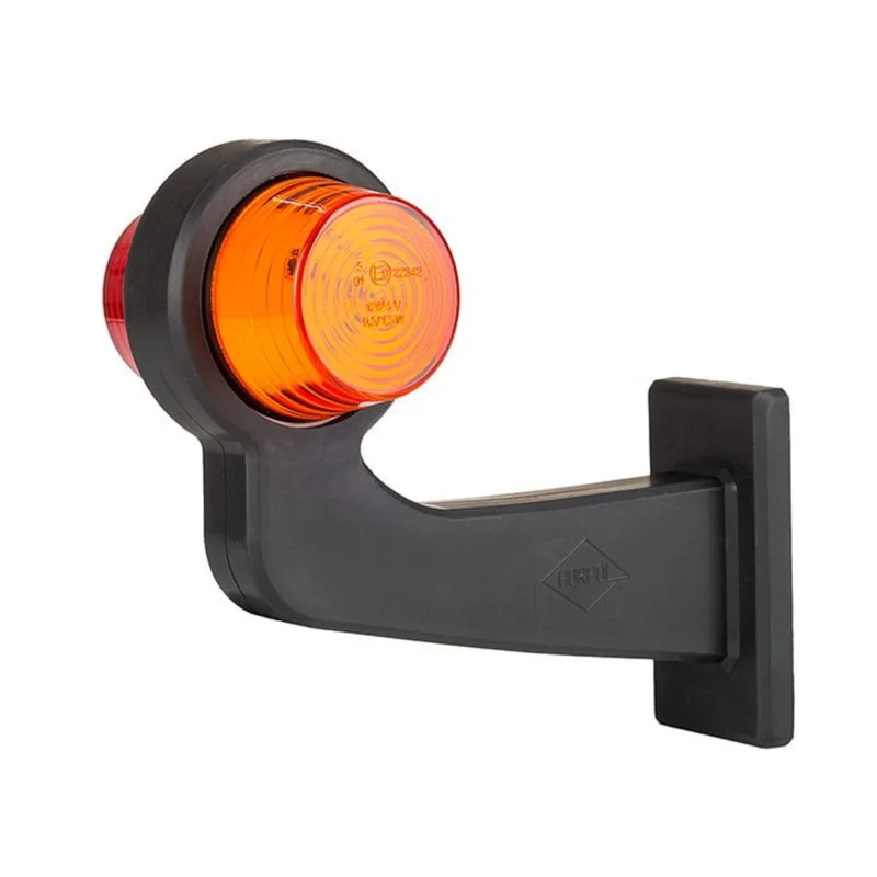 Luce di segnalazione a braccio lungo danese Old School / Ambra e rosso
