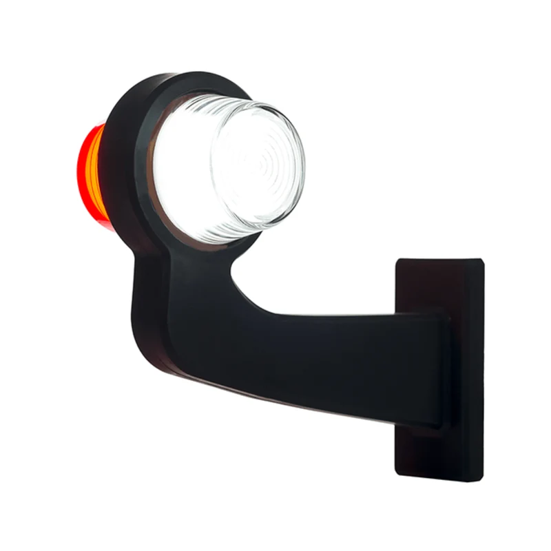 Old School Danish LED Outline Marker Lights / Red & Clear Neon Lens