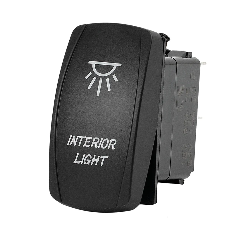 Rectangular ON-OFF Rocker Switch with LEDs / Interior Lights