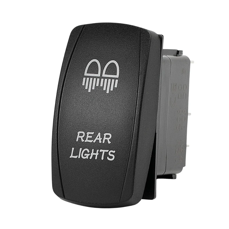 Rectangular ON-OFF Rocker Switch with LEDs / Rear Lights