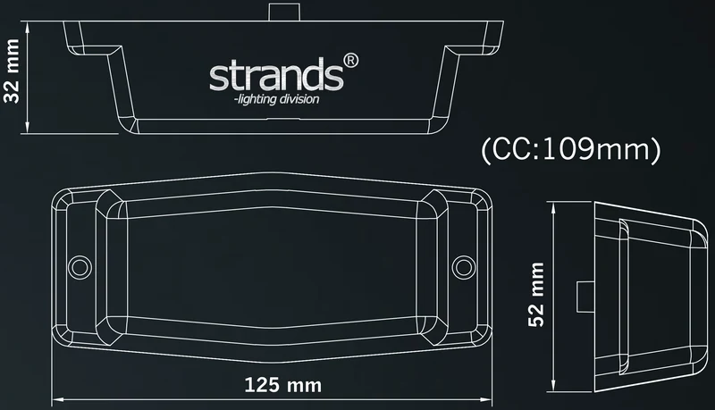Strands LED Double Burner Light with Strobe / Amber Lens