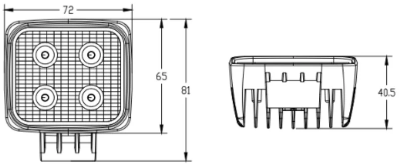 Lampada da lavoro Strands Mini da 10W / 3"