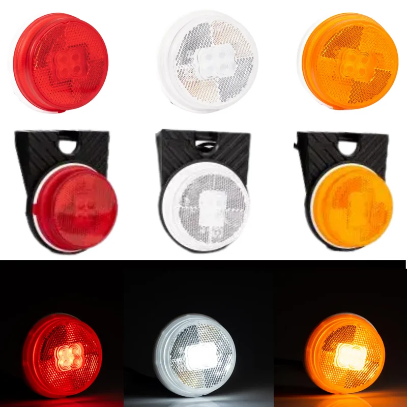 Fristom Round LED Marker Lights with Reflector