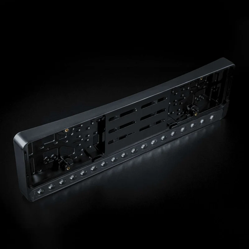 Strands Nuuk E-Line Black Number Plate LED Light Bar / Dark Lens