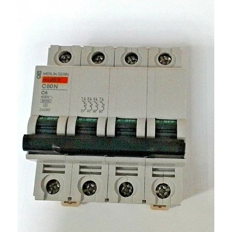 Interruttore Magnetotermico Schneider Merlin Gerin 4P 6A 6kA 4 Moduli – 24295
