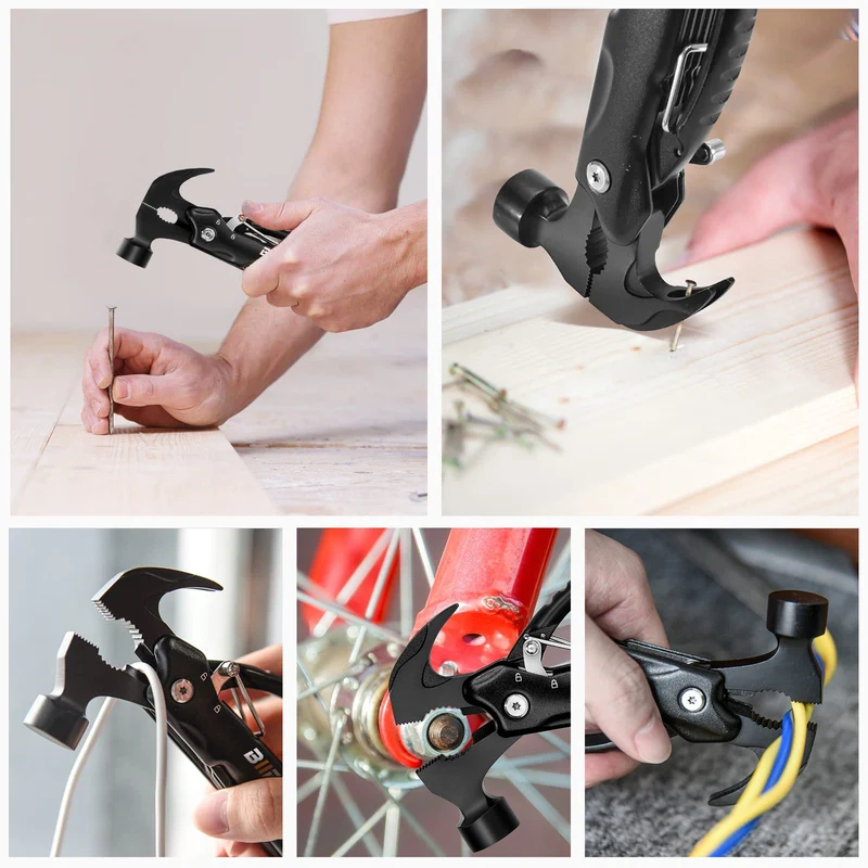 BIIB Regalo Uomo, 12 in 1 Multitool Gadget Utili, Idee Regalo Uomo Compleanno, Regali per Lui Attrezzo Multifunzione, Regalo Anniversario per Lui, Regali Natale Originali Regali Secret Santa
