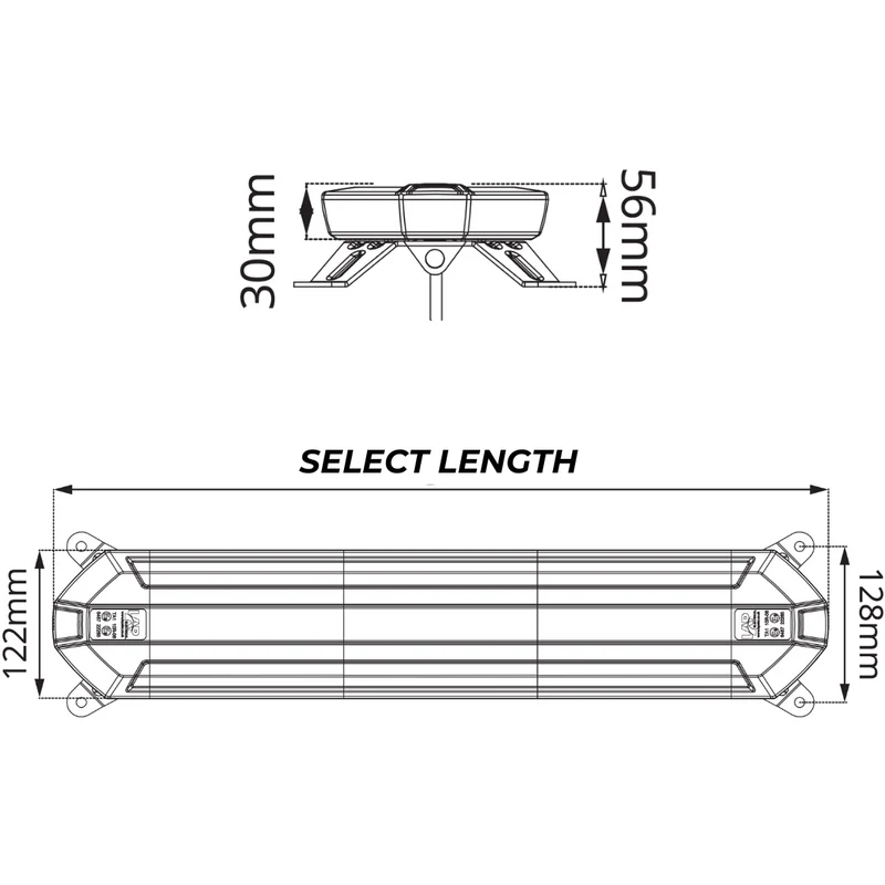 LAP Comet Roof Beacon Light Bars / Amber