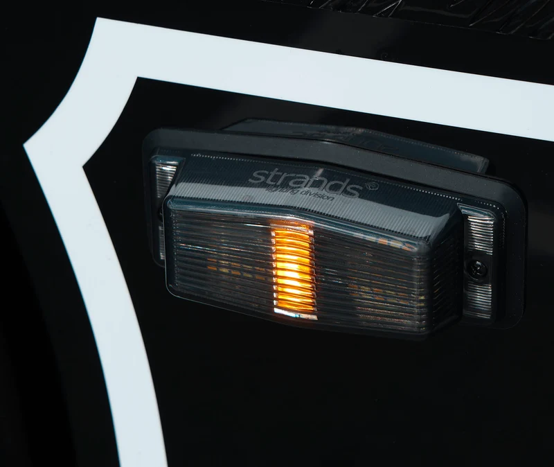 Strands Black Bullet Double Burner with Strobe Light / Dark Lens