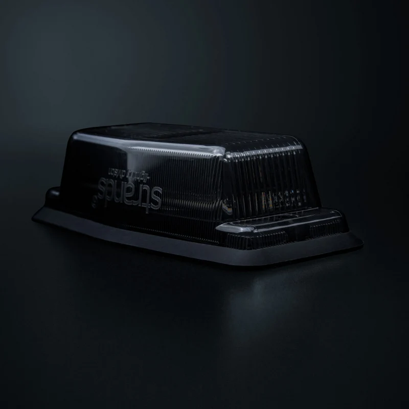 Strands Black Bullet Double Burner with Strobe Light / Dark Lens