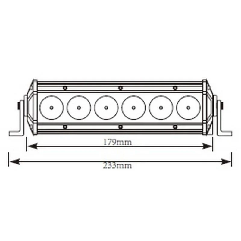 Mini LED Panel Work Light Bar 179mm / 30w