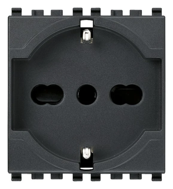 Presa Universale Vimar Eikon Sicury 2P+T 16A P40 2 Moduli