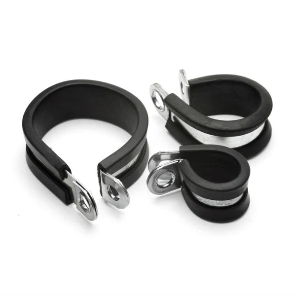 Steel Rubber Lined P-Clips / Pack of 50