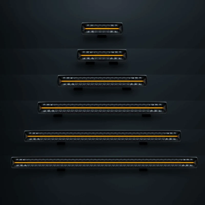 Strands Siberia Double Row Straight Light Bars with Amber / White Position Light