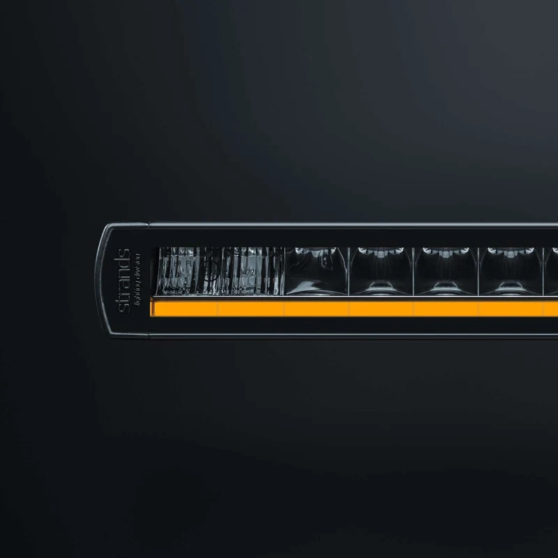 Strands Siberia Single Row Straight Light Bars with Amber / White Position Light