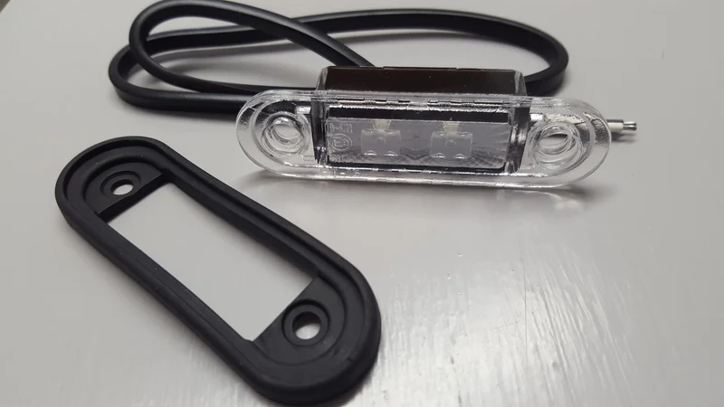 Flush Fit LED Marker Light in Red, White, Amber, Blue & Green