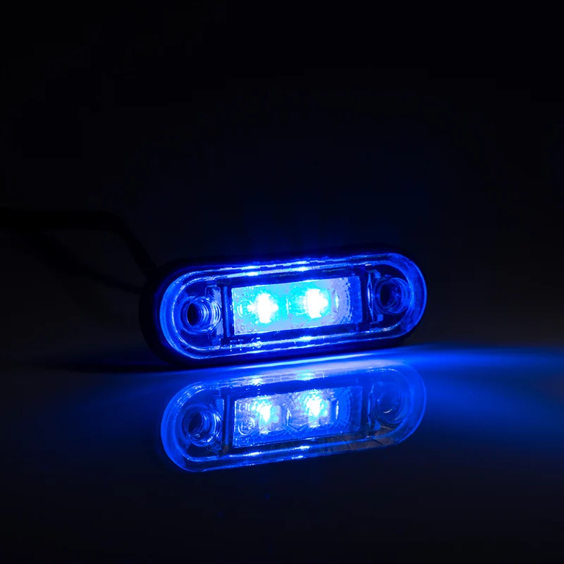 Flush Fit LED Marker Light in Red, White, Amber, Blue & Green