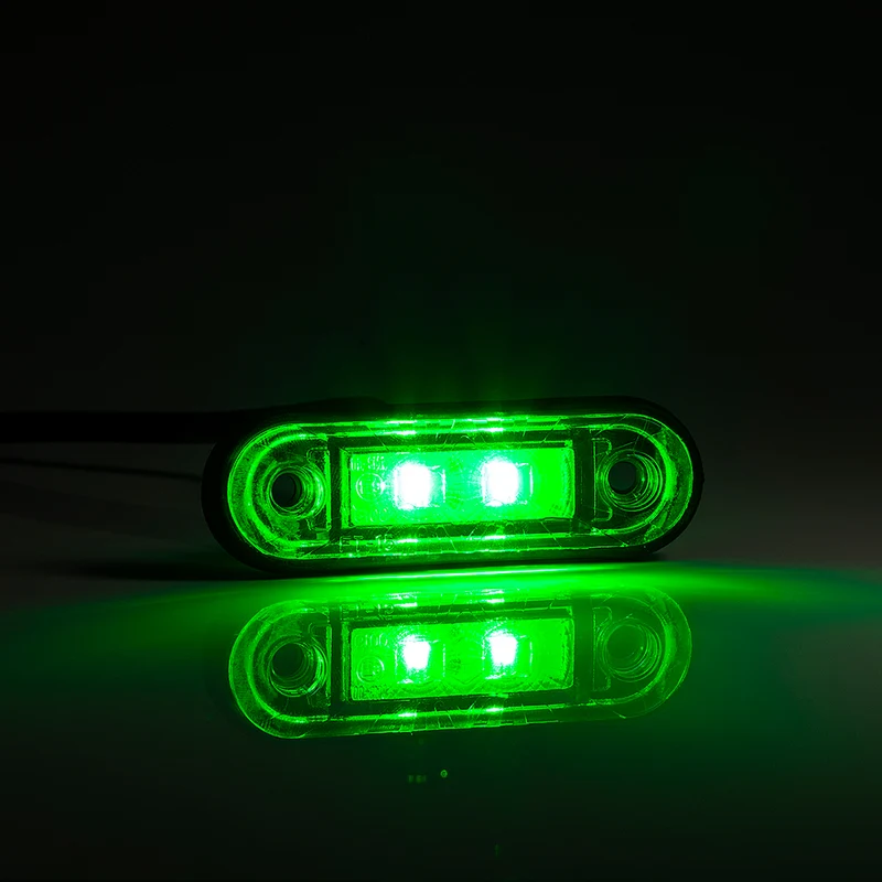 Flush Fit LED Marker Light in Red, White, Amber, Blue & Green