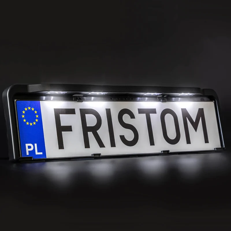 Number Plate Holder with LED Lights