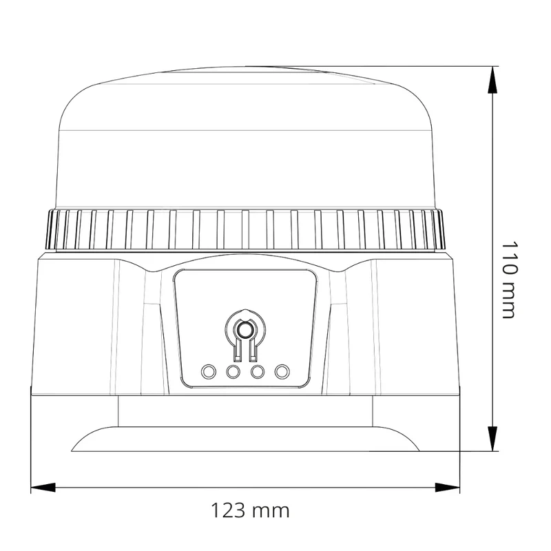 Faro magnetico ricaricabile da tetto