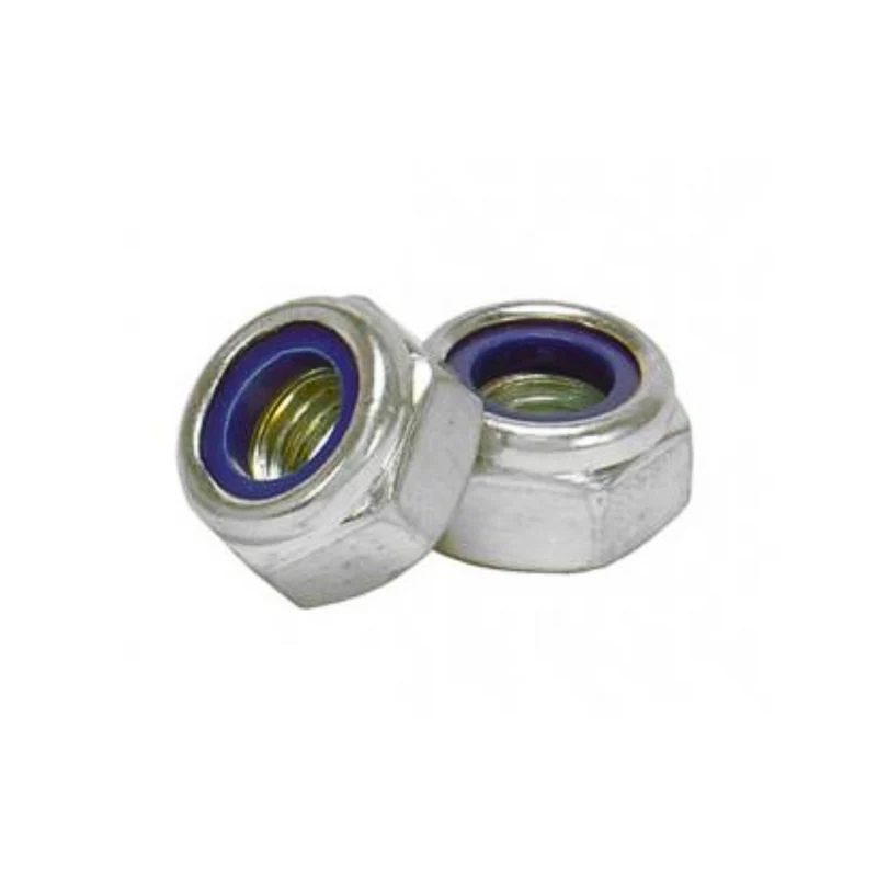 Nylon Lock Nuts (BZP) / Metric