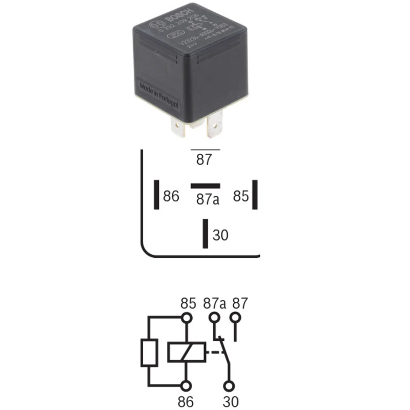 BOSCH 24V 20A Changeover Mini Relay / 5 Pin