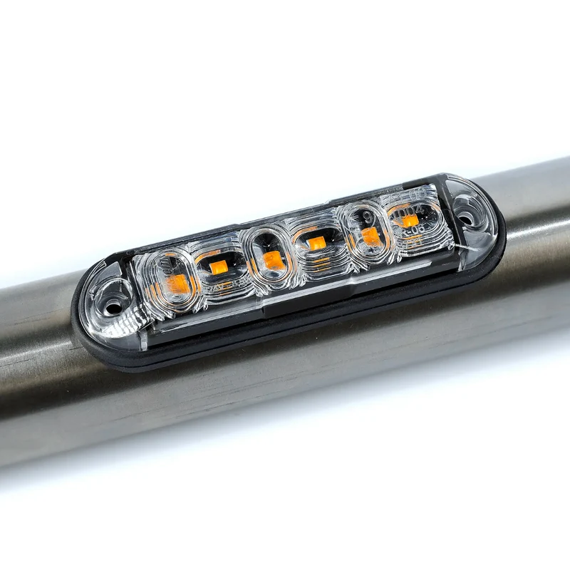 Fristom Amber LED Strobe Light for Mounting on Round Bars / One Flash Pattern