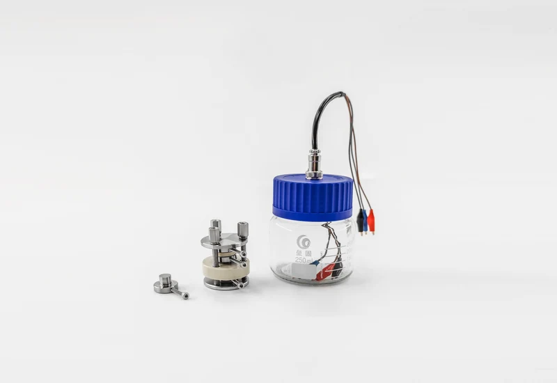 Kit di morsettiera e cella di prova con modalità a tre elettrodi per batterie a stato solido, modello GT04