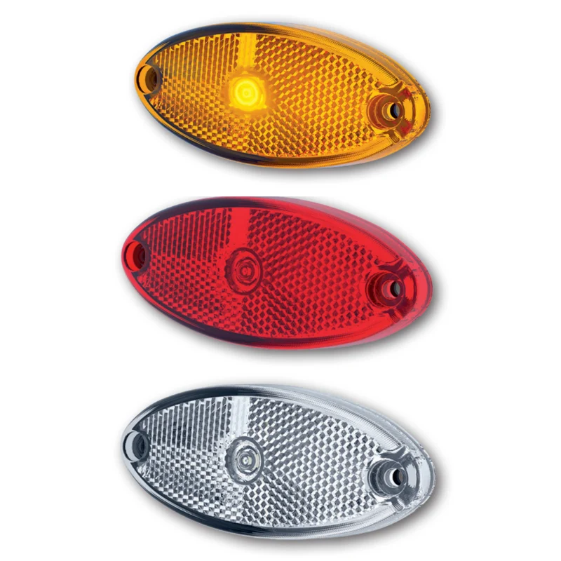 Fristom Oval Trailer Style LED Marker Light with Reflector