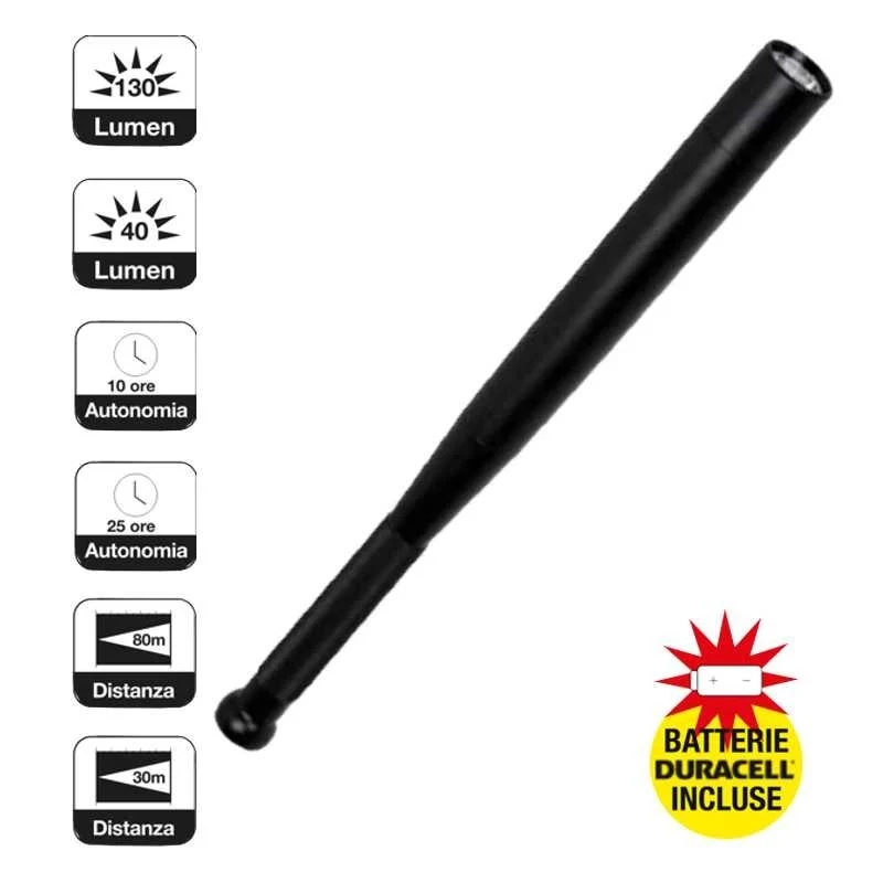 Torcia LED in Alluminio CFG Defender con Batterie Incluse – EL011