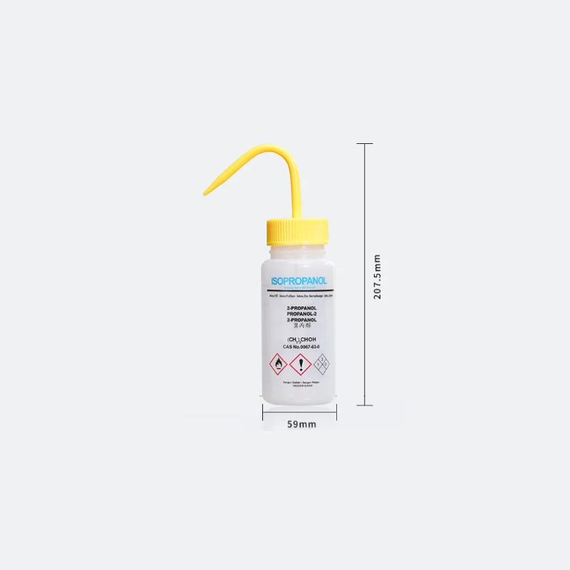 Spruzzini per solventi con sfiato, plastica PE, capacità da 250 ml a 500 ml