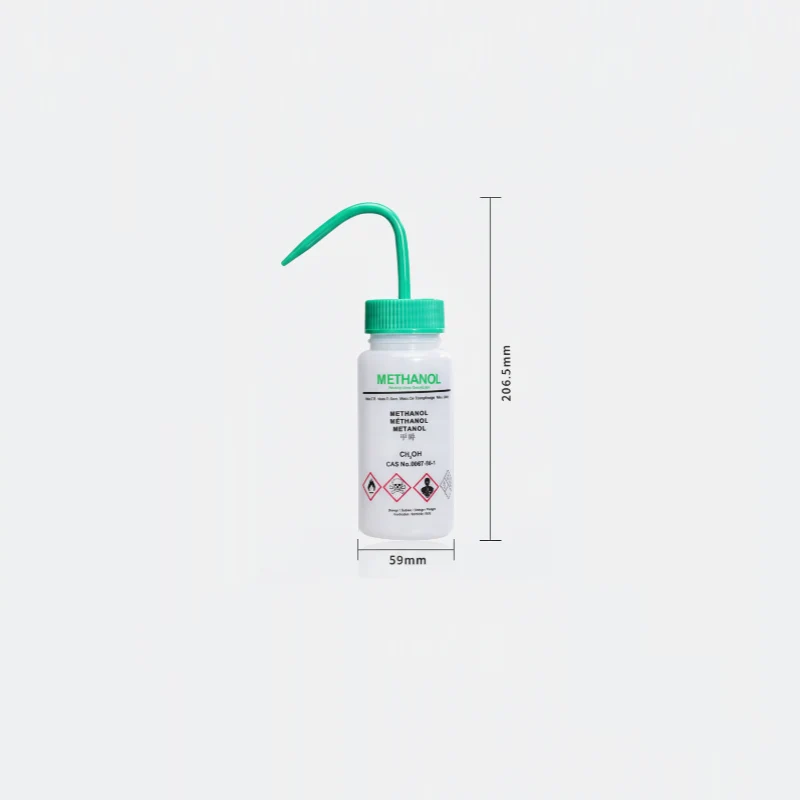 Spruzzini per solventi con sfiato, plastica PE, capacità da 250 ml a 500 ml
