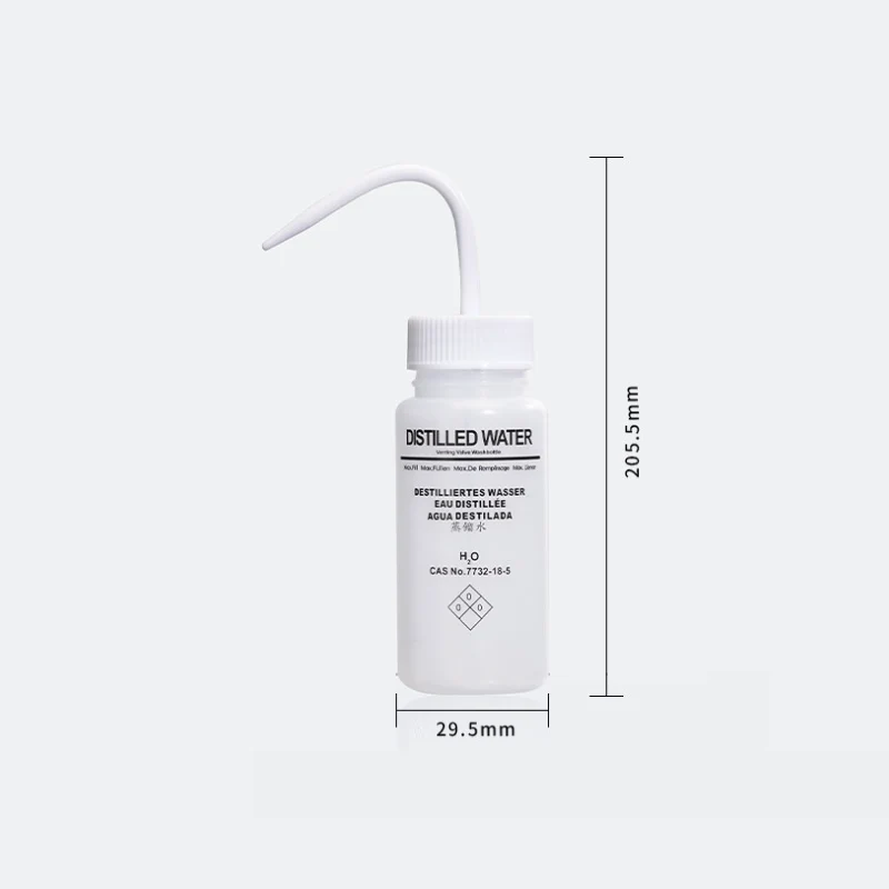 Spruzzini per solventi con sfiato, plastica PE, capacità da 250 ml a 500 ml