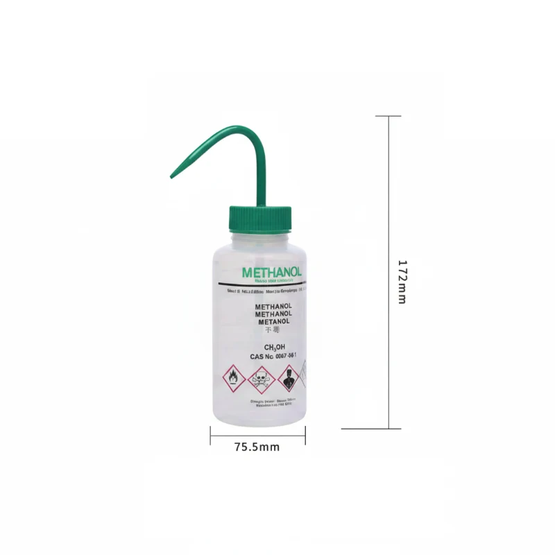 Spruzzini per solventi con sfiato, plastica PE, capacità da 250 ml a 500 ml