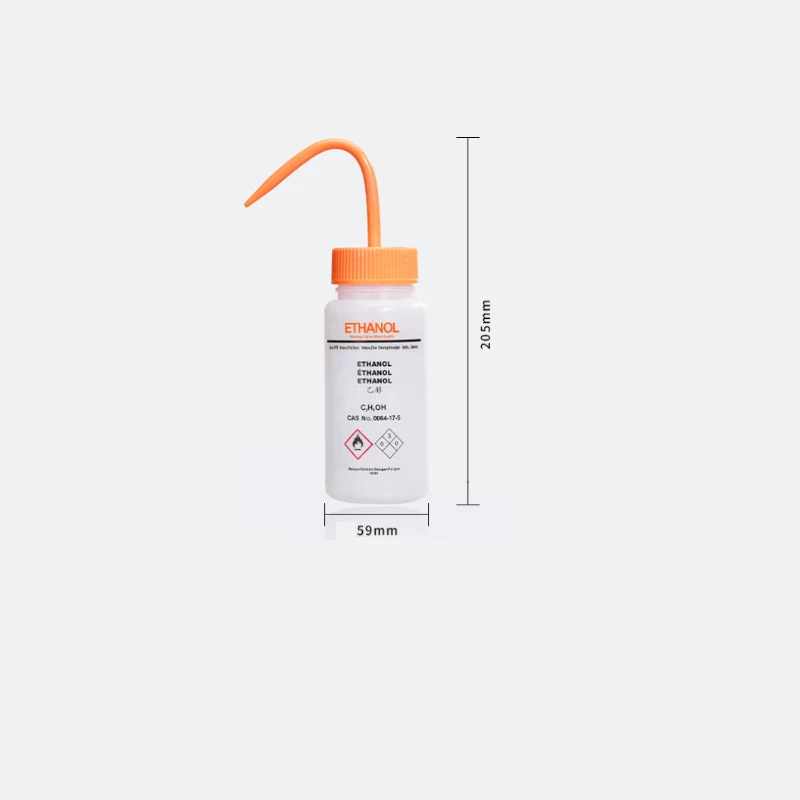 Spruzzini per solventi con sfiato, plastica PE, capacità da 250 ml a 500 ml