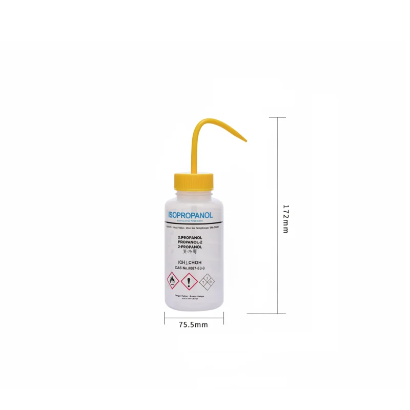 Spruzzini per solventi con sfiato, plastica PE, capacità da 250 ml a 500 ml