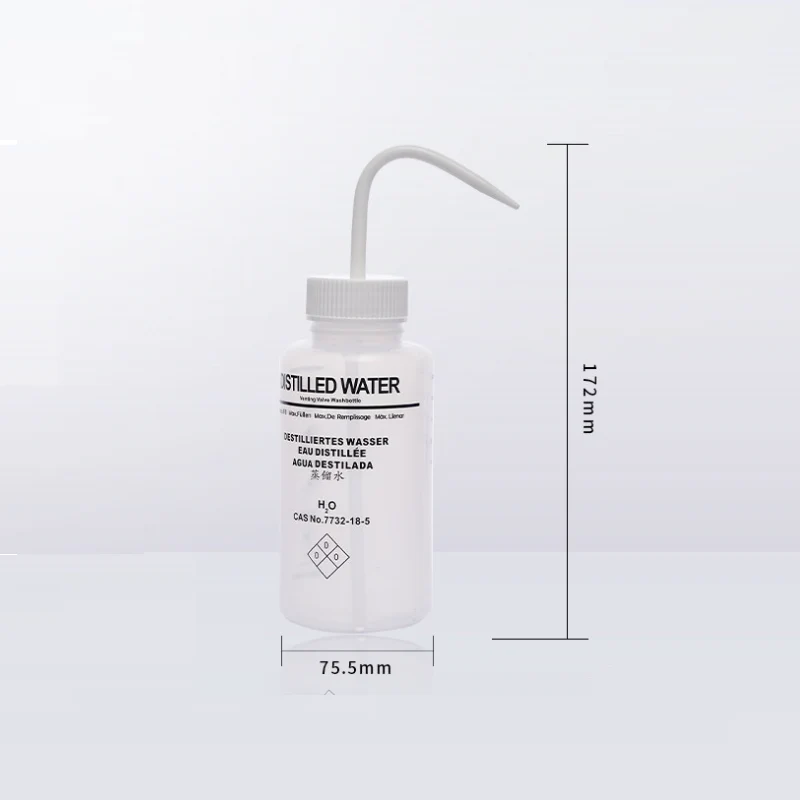 Spruzzini per solventi con sfiato, plastica PE, capacità da 250 ml a 500 ml