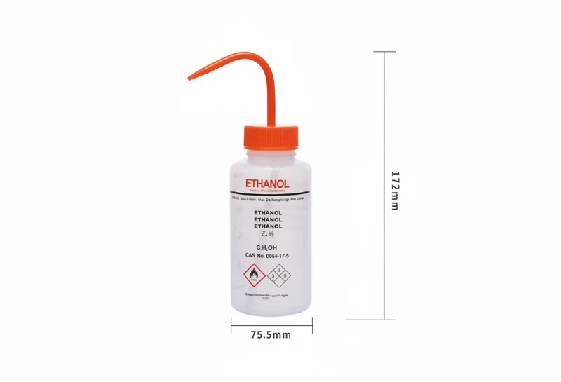 Spruzzini per solventi con sfiato, plastica PE, capacità da 250 ml a 500 ml