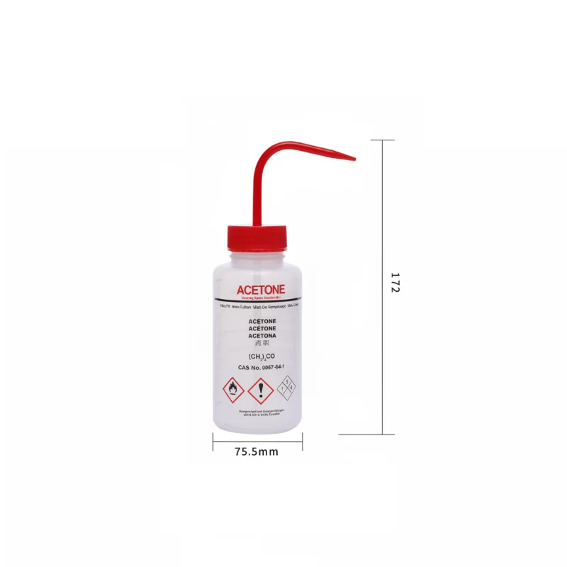 Spruzzini per solventi con sfiato, plastica PE, capacità da 250 ml a 500 ml