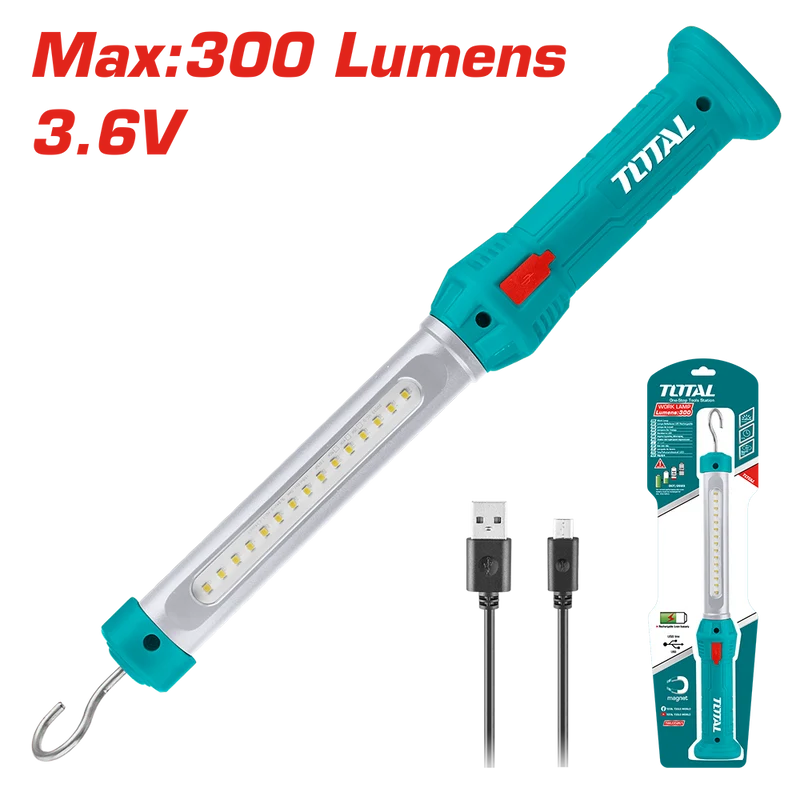 Lampada da Lavoro 3,6V, Ricaricabile