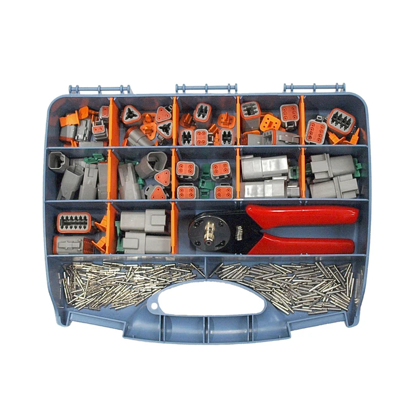 DEUTSCH DT Connectors Assorted Box with Crimping Tool / 2 to 12 Way / 326 Pieces