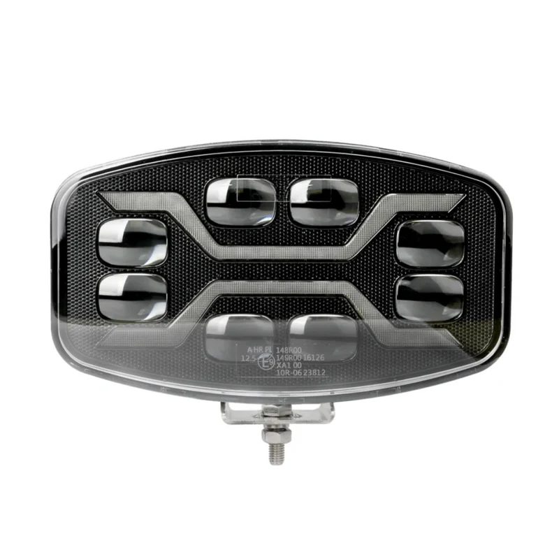 Dark X-Spider LED Spot Light with White DRL & Strobe Function / 9"