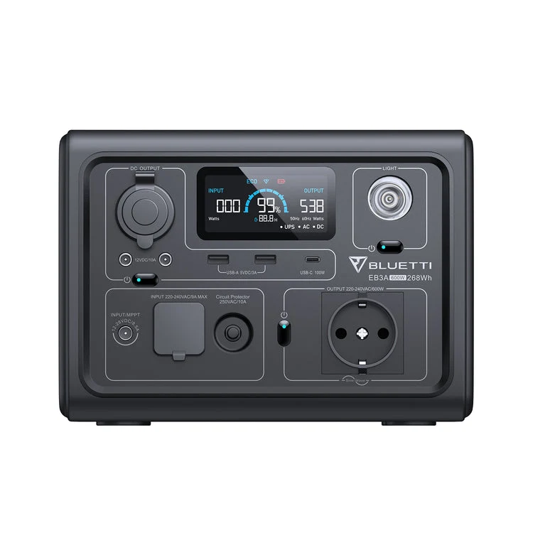 Generatore di Corrente Portatile Bluetti 600W 268Wh – EB3A