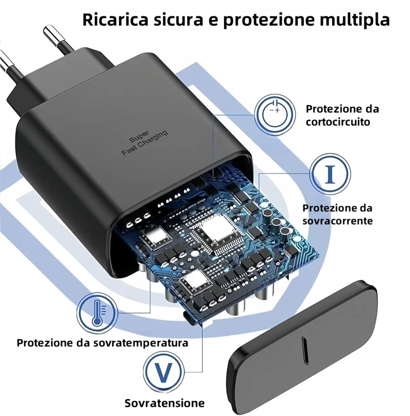 45W USB C Caricatore Caricabatterie Rapido Caricabatterie Sumsamg Veloce con 2M Cavo per Samsung Galaxy S25 S24 S23 S23+ /S23 Ultra /S22/S21/S20/Note20/A73/A53/S10 Tipo C Spina Ricarica Adattatore